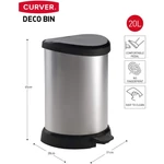 Kép 3/3 - Curver Eco Bin pedálos szemetes 20 liter