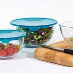 Kép 3/6 - Pyrex Prep & Store üveg keverőtál fedővel 2 liter 21 cm - 203213
