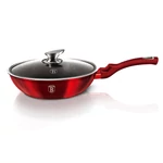Kép 3/4 - Berlinger Haus wok serpenyő fedővel 28 cm Burgundy - BH-1265