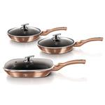 Kép 2/4 - Berlinger Haus 6 részes serpenyő szett fedővel, Rosegold - BH-6195