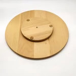 Kép 2/2 - Fa forgó asztali kínáló tál / Lazy Susan 40 cm