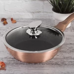 Kép 2/3 - berlinger-haus-tapadasmentes-indukcios-mely-serpenyo-uvegfedovel-24-cm-rosegol-bh-1517