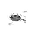 Kép 2/4 - Tescoma Massive Mély grill serpenyő ø 28 cm - 617010