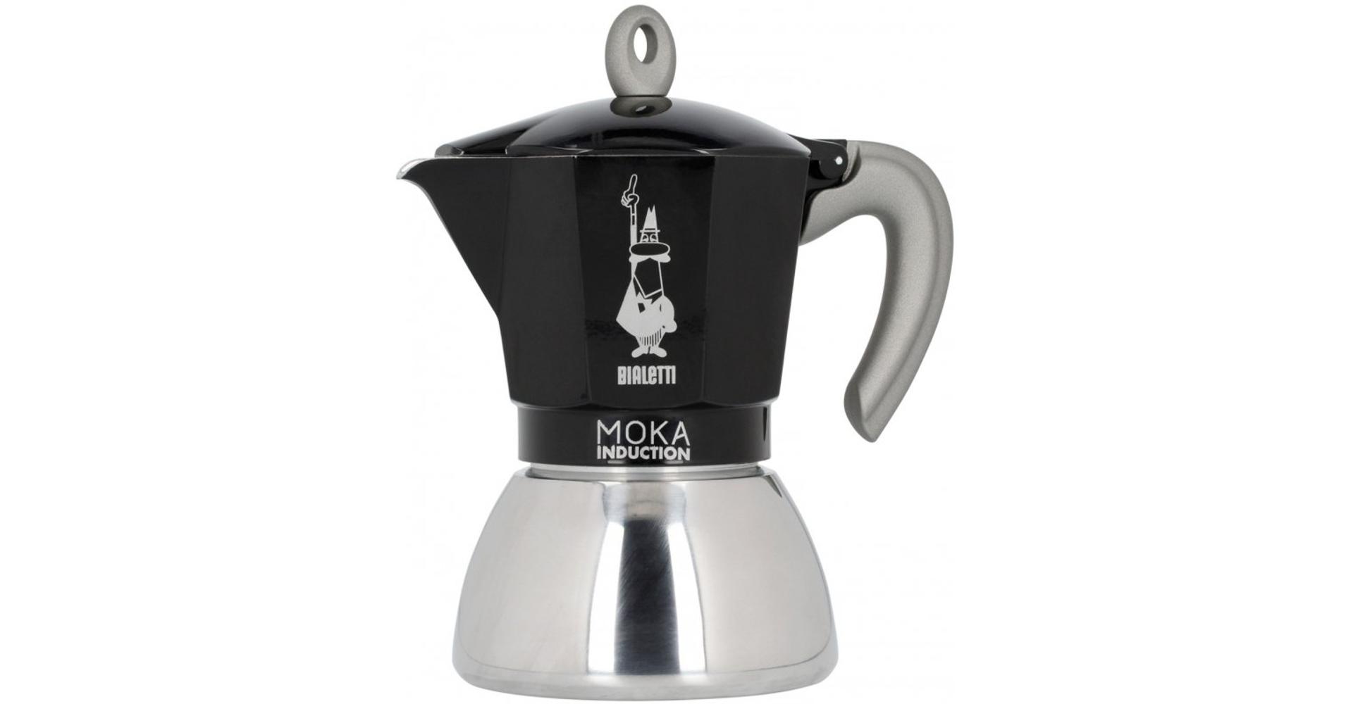 Bialetti Moka Induction 4 személyes kotyogós kávéfőző fekete