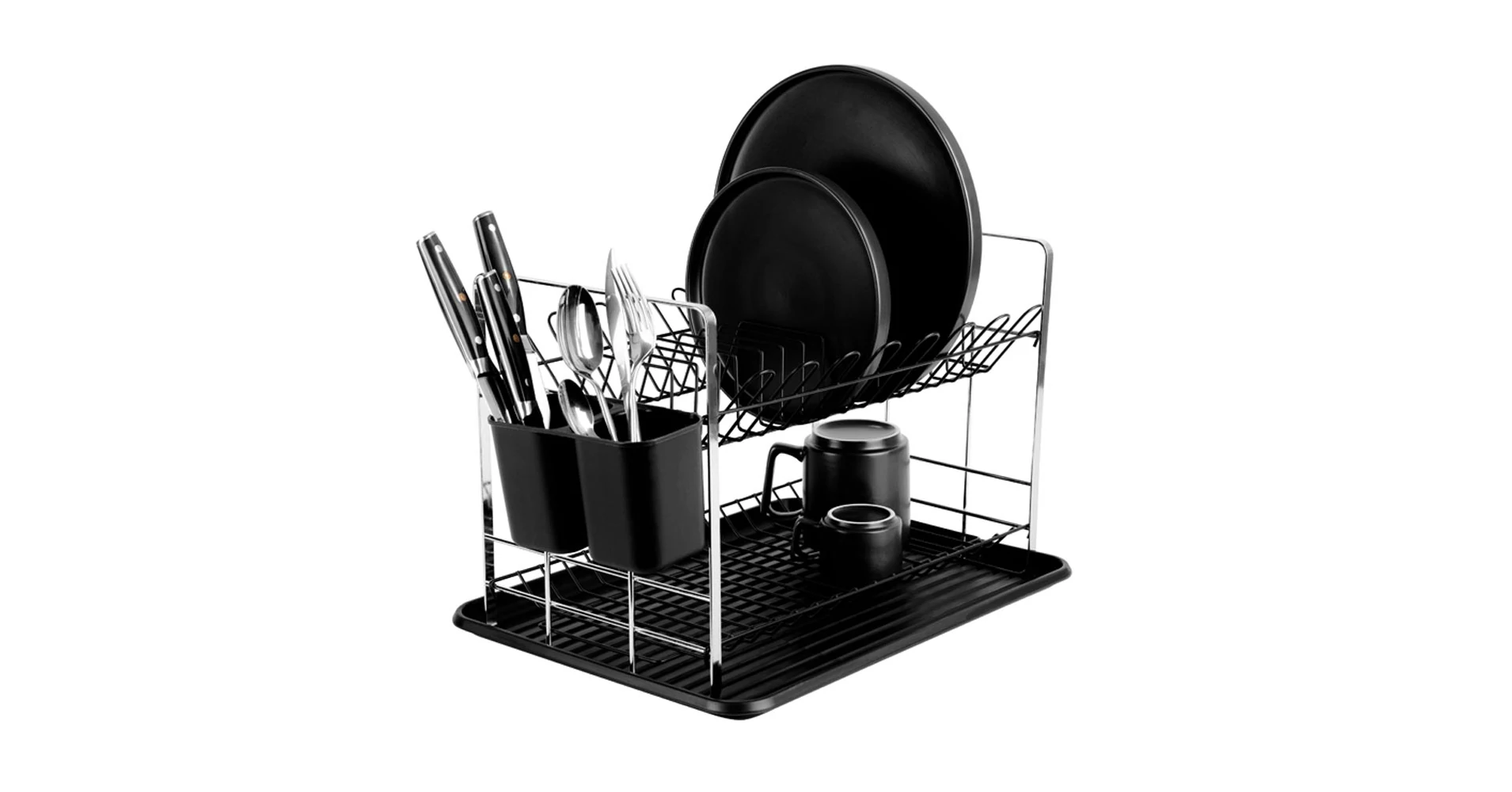 Berlinger Haus edényszárító, Matte Black Collection, BH-8597