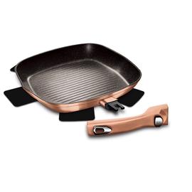 Berlinger Haus Grill serpenyő levehető nyéllel, 28 cm, Metallic Line Rose Gold Edition

 - BH-1950
