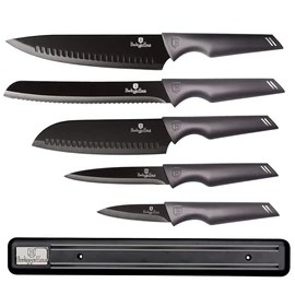 Berlinger Haus 6 részes késkészlet mágneses akasztóval, carbon pro - BH-2701