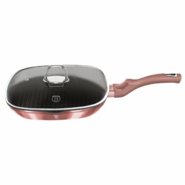 Berlinger Haus Grill serpenyő fedővel, 28 cm, I-Rose Collection  - BH-6028