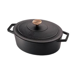 Berlinger Haus Ovális öntöttvas pecsenyesütő, 32 cm, fekete - BH-6518