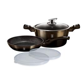 Berlinger Haus 5 részes edénykészlet, Metallic Line Shiny Black Edition - BH-6616