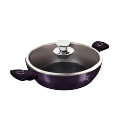 Berlinger Haus Alacsony lábas fedővel, 24 cm, Purple Eclipse Collection - BH-6631