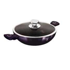 Berlinger Haus Wok fedővel, 30 cm, Purple Eclipse Collection - BH-7114