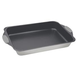 Berlinger Haus Mély hosszúkás sütőtepsi szilikon fogóval, 40 cm, szatén szürke - BH-7649