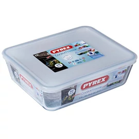 Pyrex COOK&amp;FREEZE tégl. sütőtál+műa.tető 25x19x8 cm 2,6l - 203231