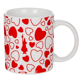 porcelán kávés bögre fehér szívecskés - Bialetti Y0TZ106