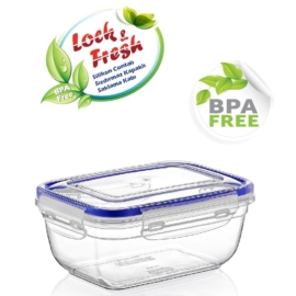 Dünya BPA mentes műanyag ételtároló doboz szilikon tömítéssel 800ml - DÜ45