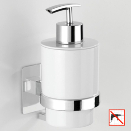 fúrás nélkül felszerelhető fali folyékony szappan adagoló - Wenko Turbo-Loc Quadro 270233