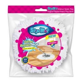 Kerek mikroszálas felmosófej Spin Mop felmosószettekhez - AZ8