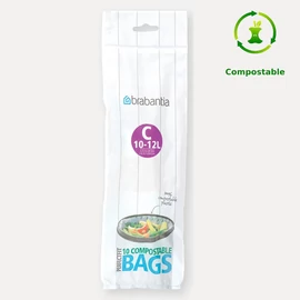 komposztálható PerfectFit szemeteszsák (Code C) 10-12 liter, 10 darab - Brabantia 419782