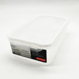 műanyag ételtároló doboz szilikon tömítéssel 1,3 liter - 2806 Plast team Air Tight BPA mentes