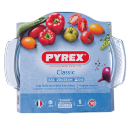 hőálló sütőtál kerek 3,5 liter (2,5 + 1) 23 cm - Pyrex Classic 203009