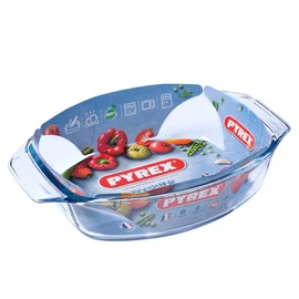 Pyrex Irresistible ovális hőálló sütőtál fogóval 35x24 cm 2,8 liter - 203195