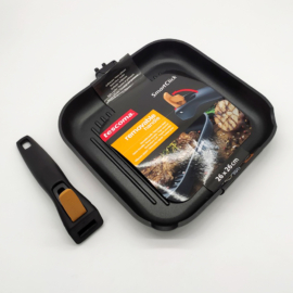 Tescoma Smart Click tapadásmentes grill serpenyő levehető nyéllel 26 x 26 cm - 605066