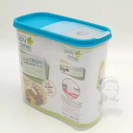 Poly-Time Bpa mentes műanyag légmentesen zárható fűszer és ételtaroló 1,25 literes