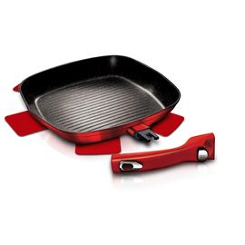Berlinger Haus grill serpenyő levehető nyéllel 28 cm Burgundy - BH-1947