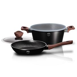 Berlinger Haus 4 részes edény készlet fedővel, Ebony Rosewood - BH-6782