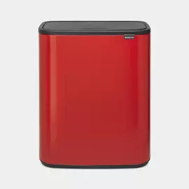 Brabantia Bo Touch Bin szemetes 2x30 literes piros