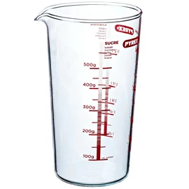 Pyrex üveg mérőpohár 0,5 liter