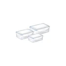Tescoma FreshBox Téglalap alakú ételtároló doboz, 3 db, 0.2, 0.5, 1.0 l - 892090
