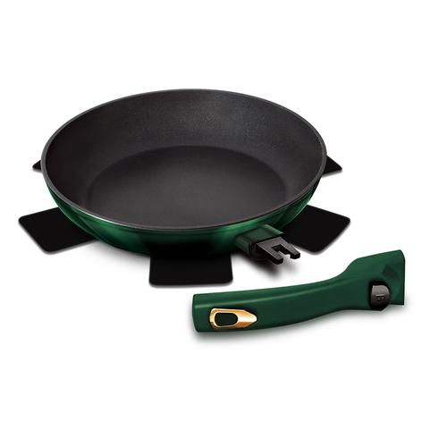 Berlinger Haus Serpenyő levehető nyéllel, 28 cm, Emerald Edition - BH-6088