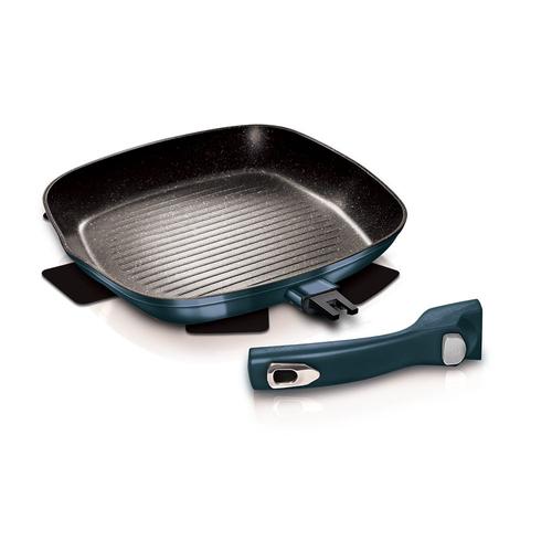 Berlinger Haus Grill serpenyő levehető nyéllel, 28 cm, Metallic Line Aquamarine Edition

 - BH-7151